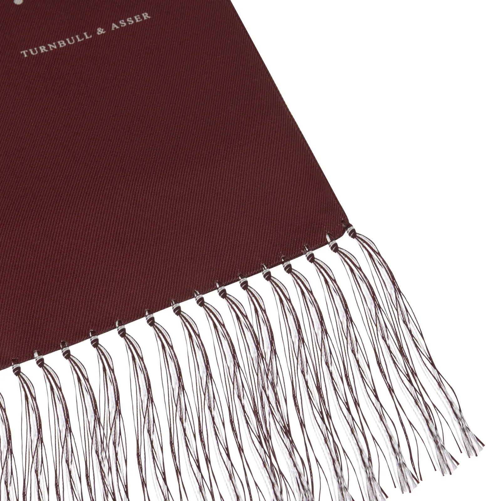 Wine Spotted Silk Scarf sold by Turnbull & Asser product image thumbnail 2