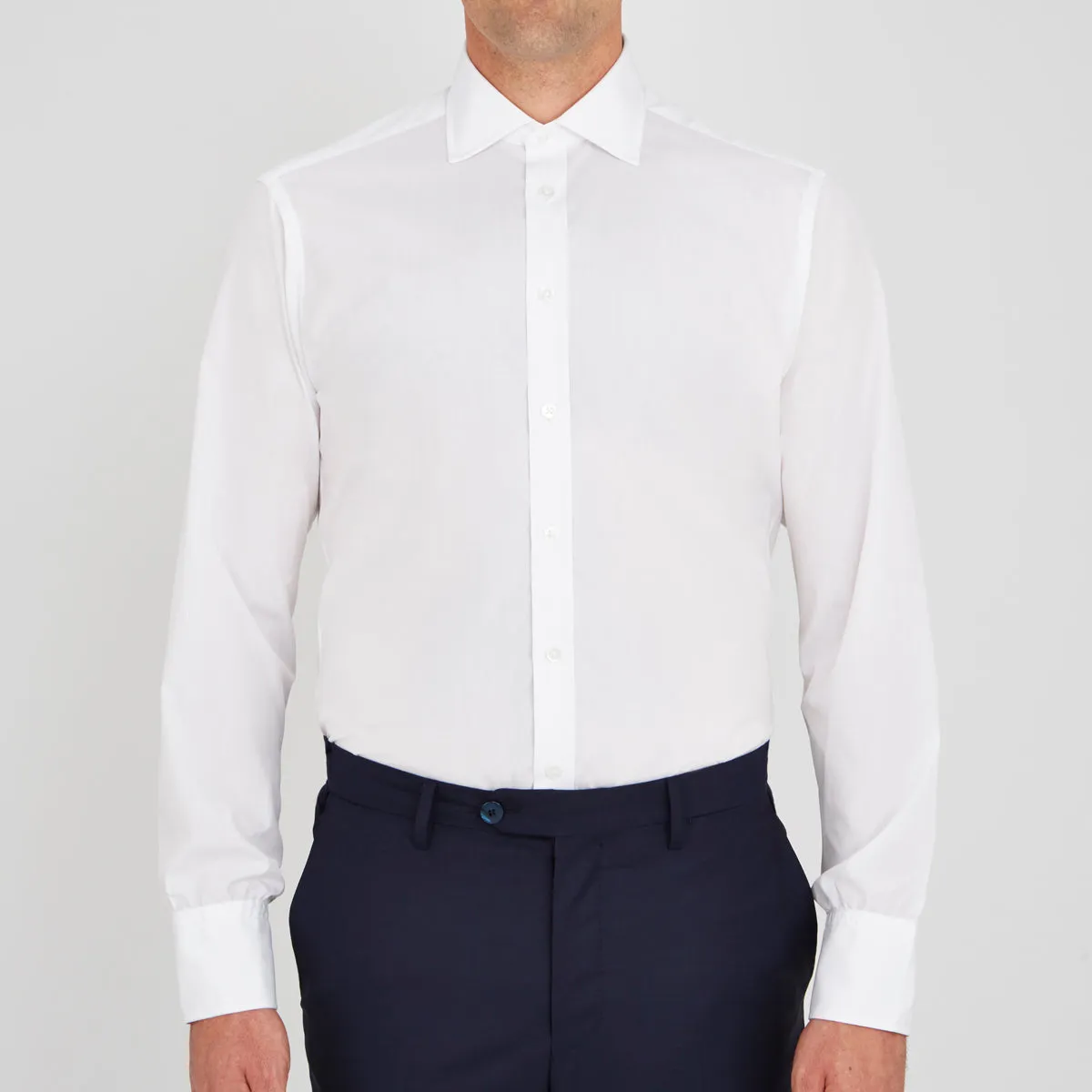 Two-Fold 200 White Cotton Shirt with Regent Collar and 3-Button Cuffs sold by Turnbull & Asser product image thumbnail 2