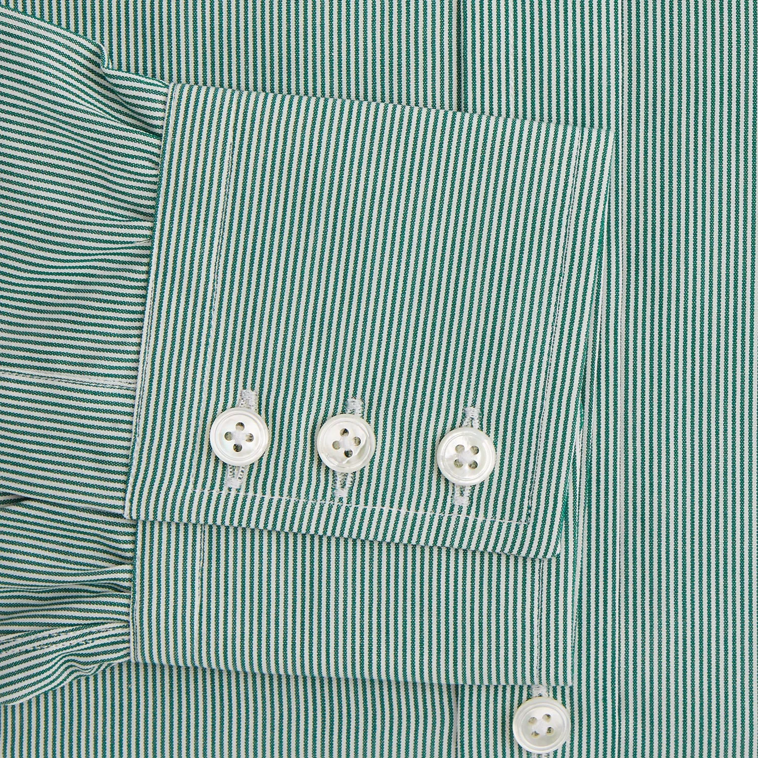 Green Fine Stripe Mayfair Shirt sold by Turnbull & Asser product image thumbnail 3