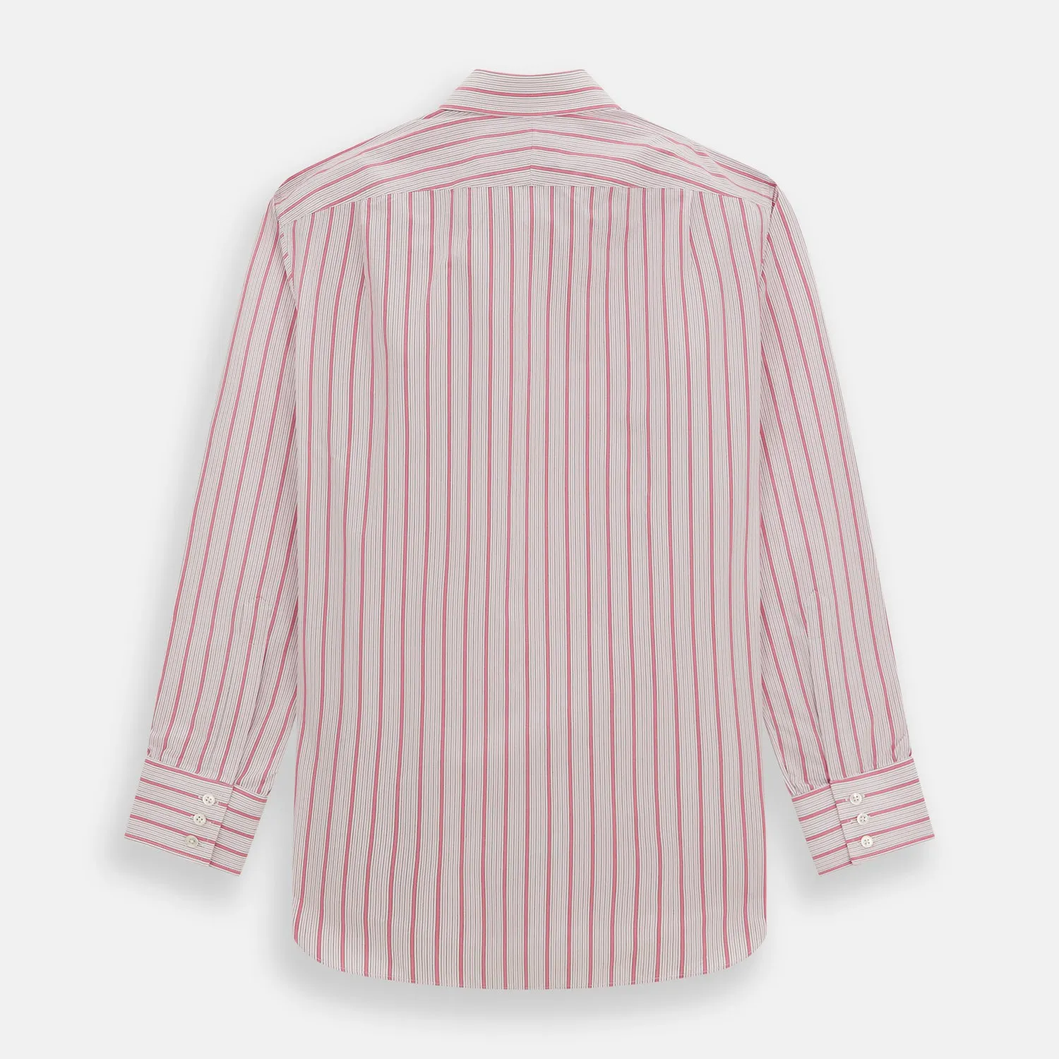 Pink Multi Track Stripe Mayfair Shirt sold by Turnbull & Asser product image thumbnail 5