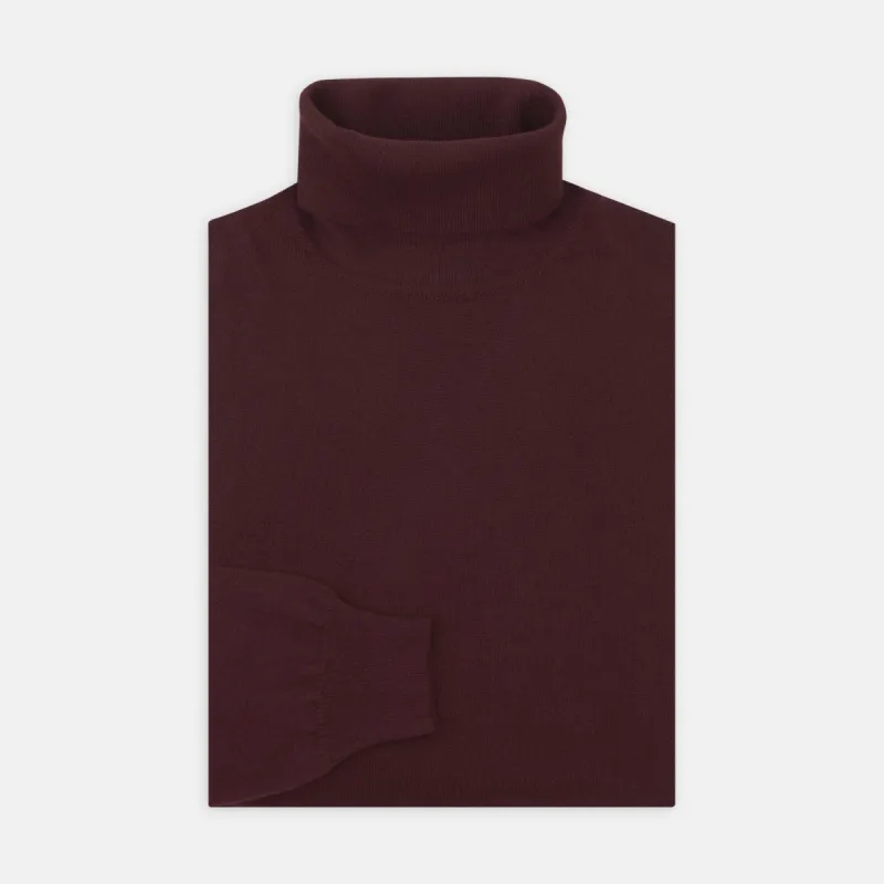 Port Cashmere Roll Neck Jumper sold by Turnbull & Asser