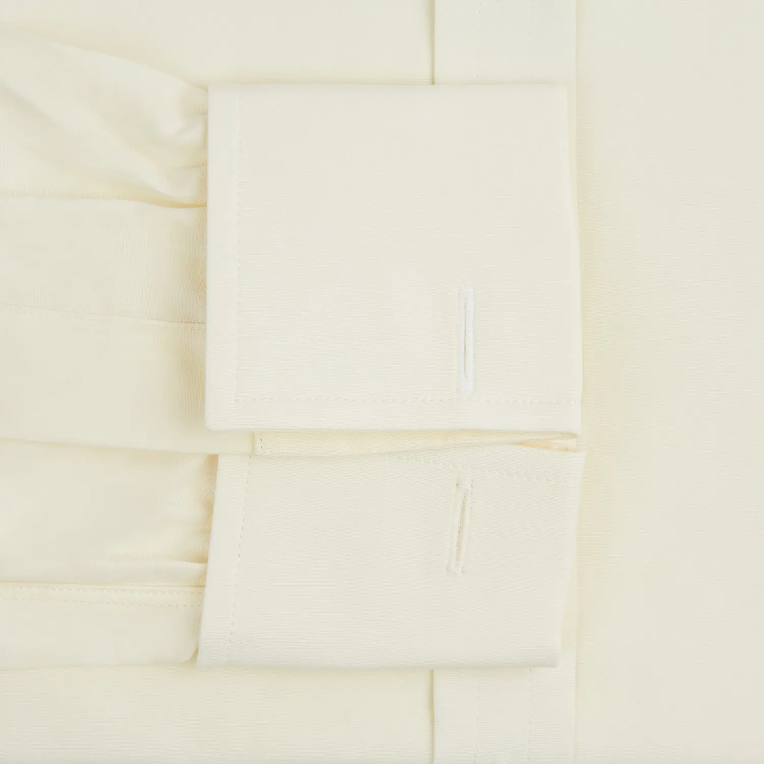 Cream Cotton Shirt with T&A Collar and Double Cuffs sold by Turnbull & Asser product image thumbnail 3