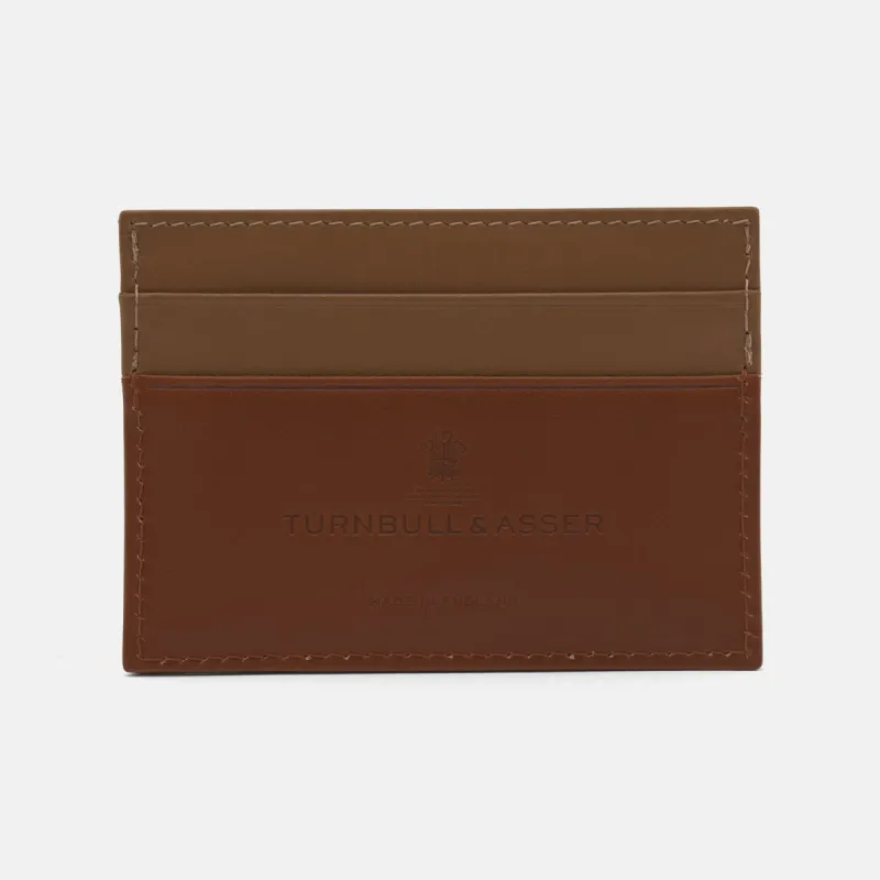 Light Tan Leather Card Case sold by Turnbull & Asser