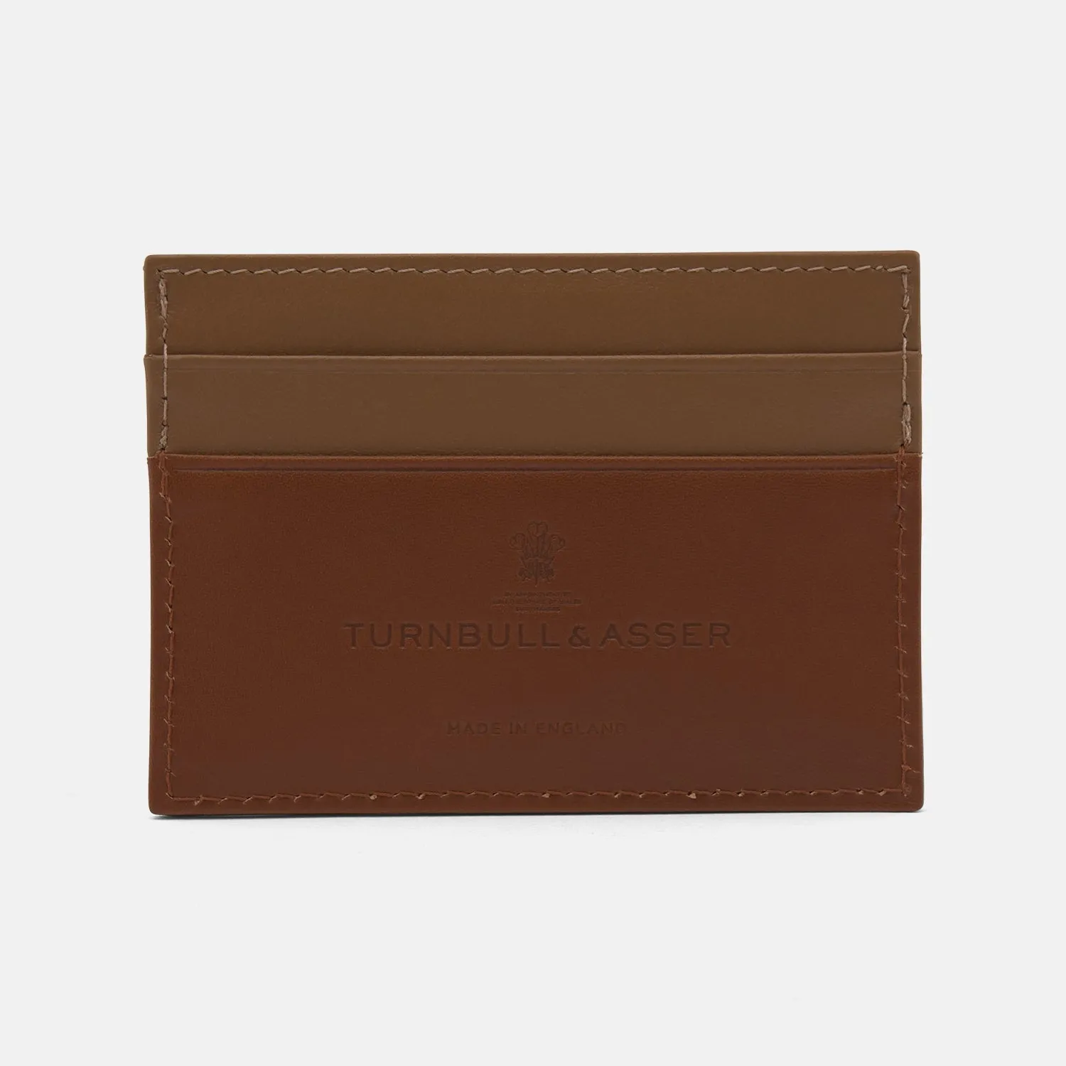 Light Tan Leather Card Case sold by Turnbull & Asser