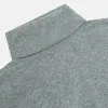 Kylian Flannel Grey Roll Neck Jumper sold by Turnbull & Asser