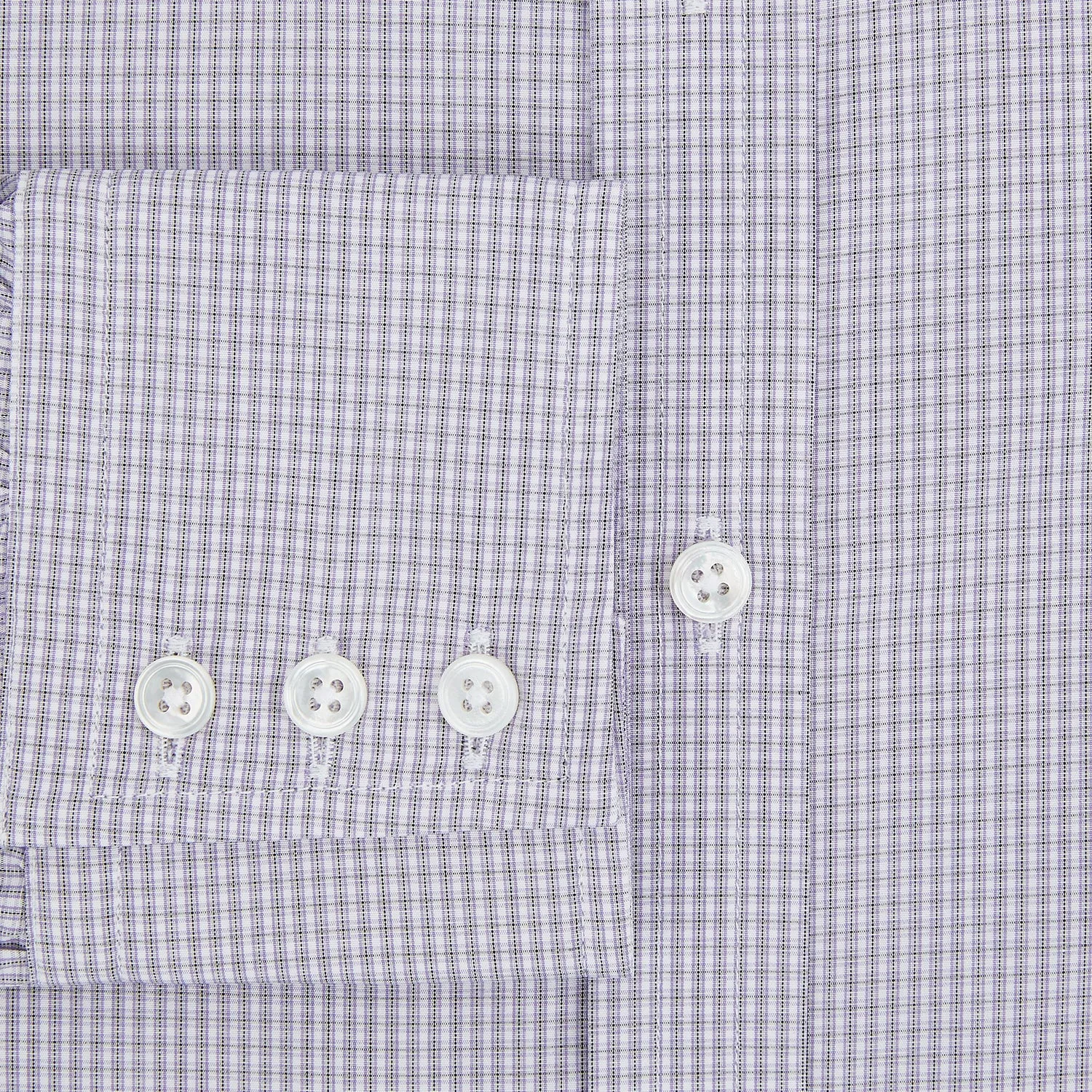 Purple Micro Check Mayfair Shirt sold by Turnbull & Asser product image thumbnail 4