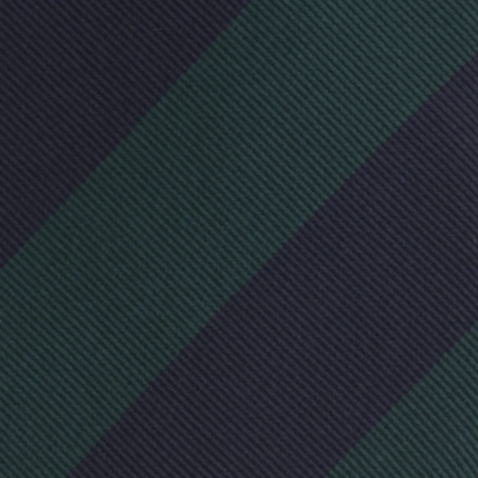 Navy and Forest Green Block Stripe Repp Silk Tie sold by Turnbull & Asser product image thumbnail 3