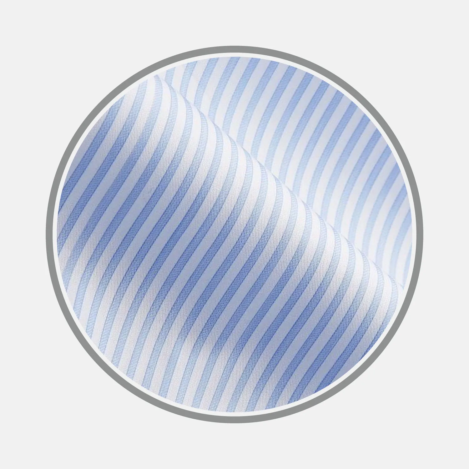 Light Blue Multi Stripe Cotton Fabric sold by Turnbull & Asser