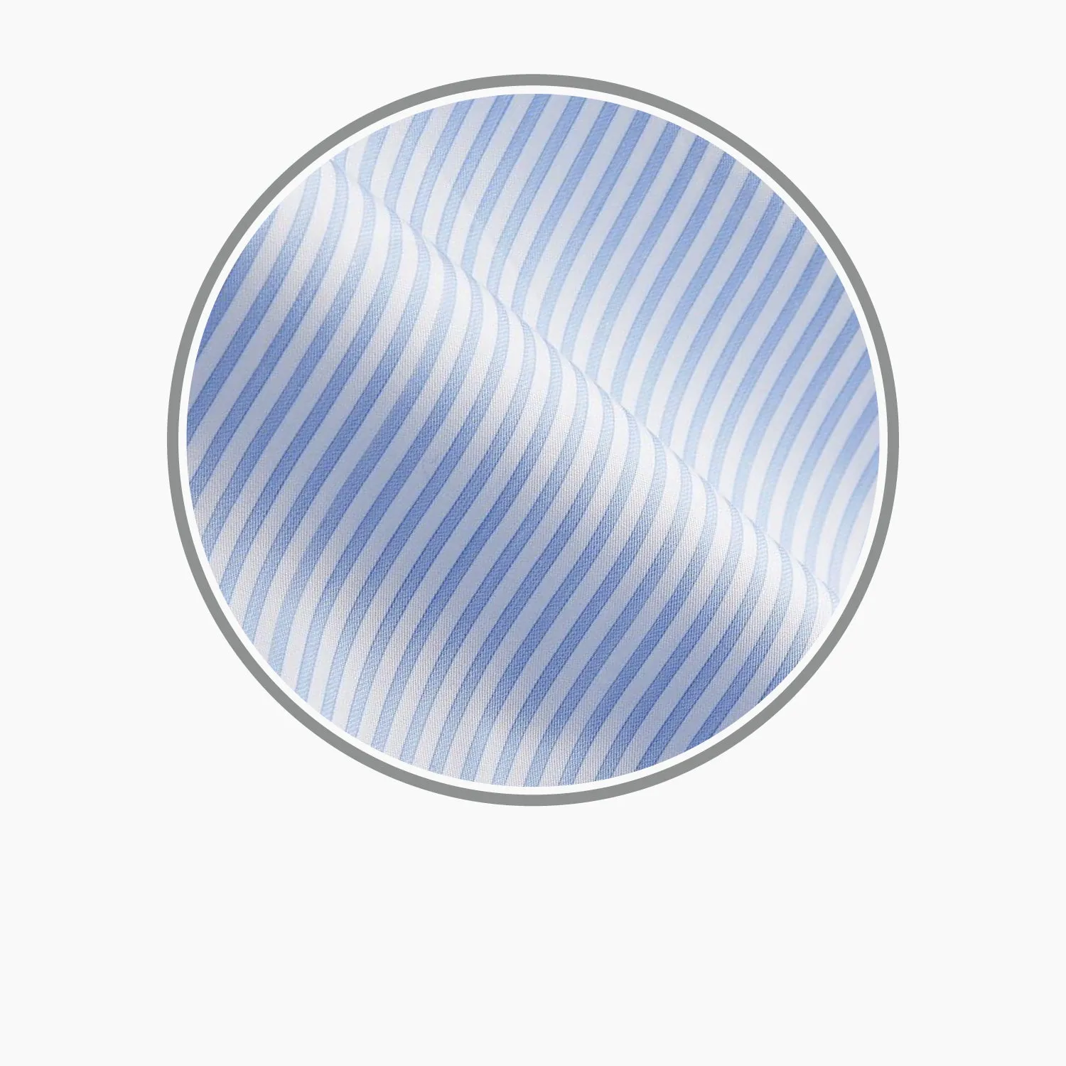 Light Blue Multi Stripe Cotton Fabric sold by Turnbull & Asser product image thumbnail 3