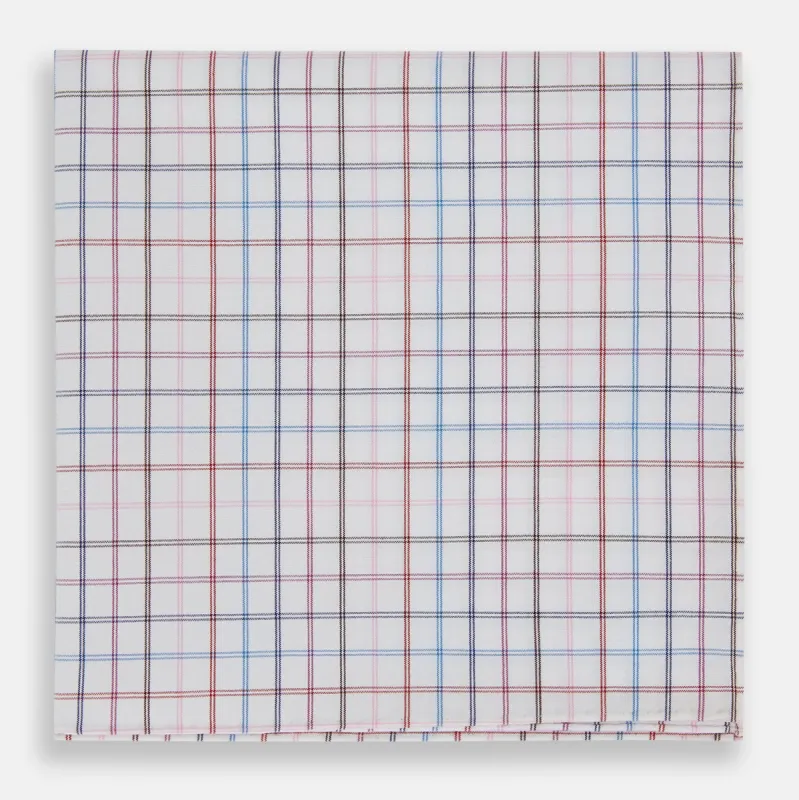 Hand Rolled Multi Graph Check Handkerchief sold by Turnbull & Asser