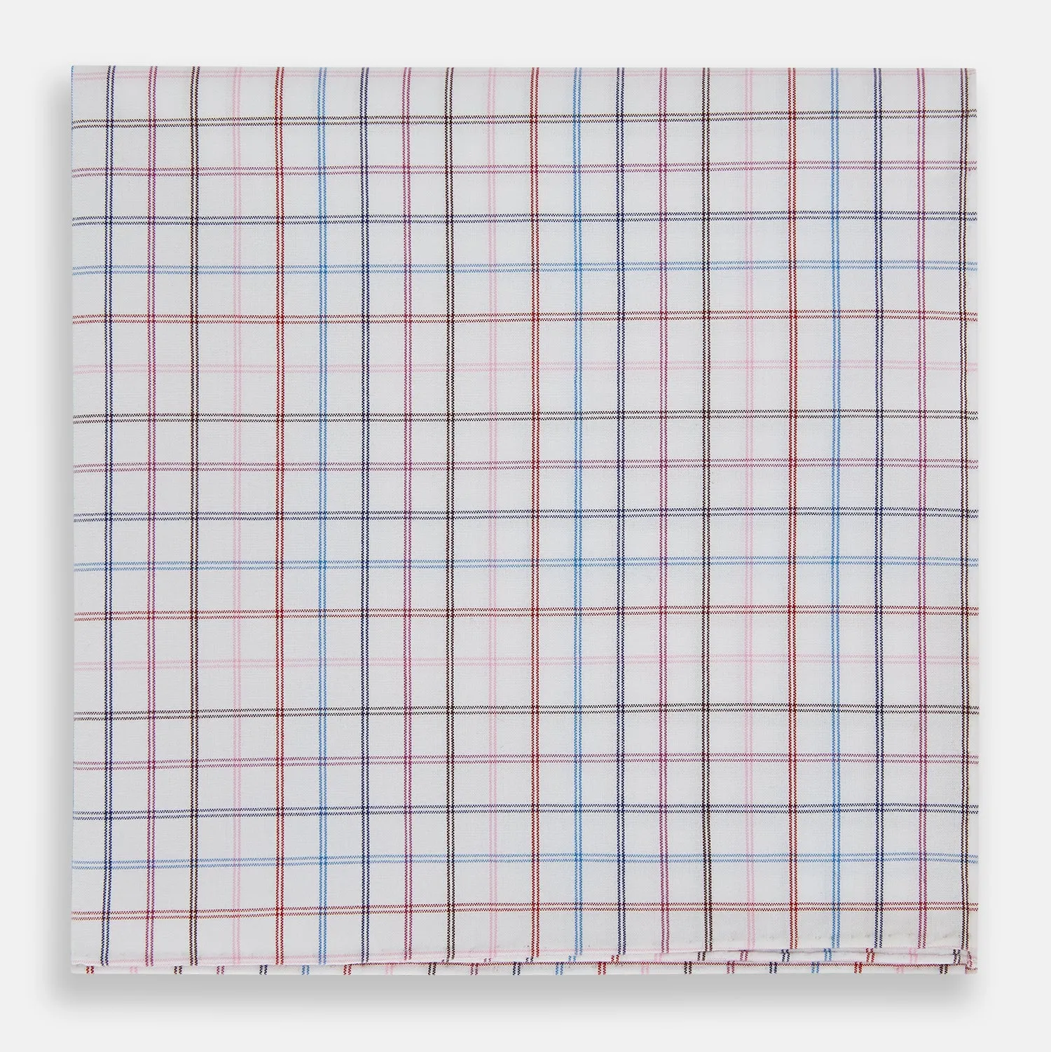 Hand Rolled Multi Graph Check Handkerchief sold by Turnbull & Asser