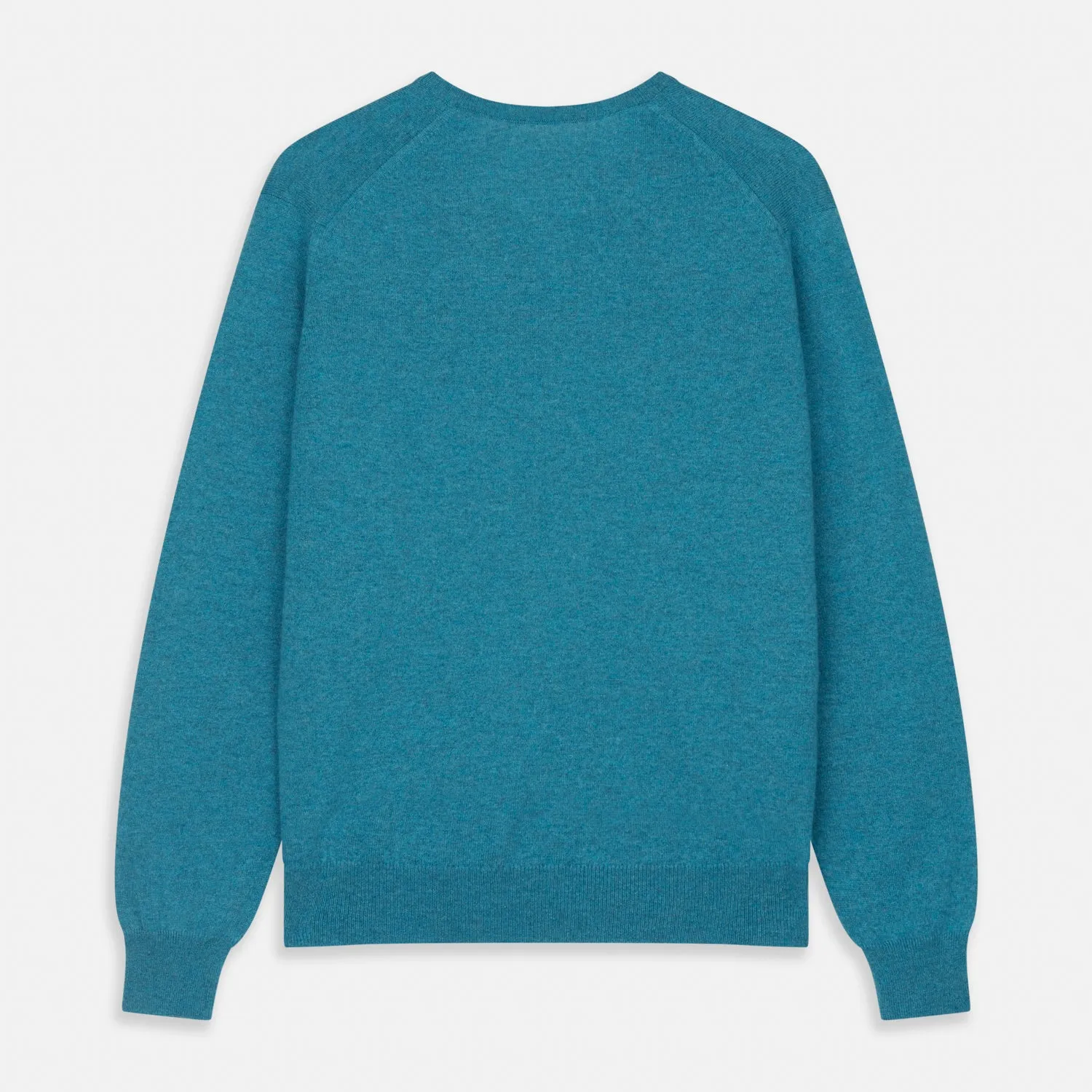 Teal Paden V-Neck Jumper sold by Turnbull & Asser product image thumbnail 3