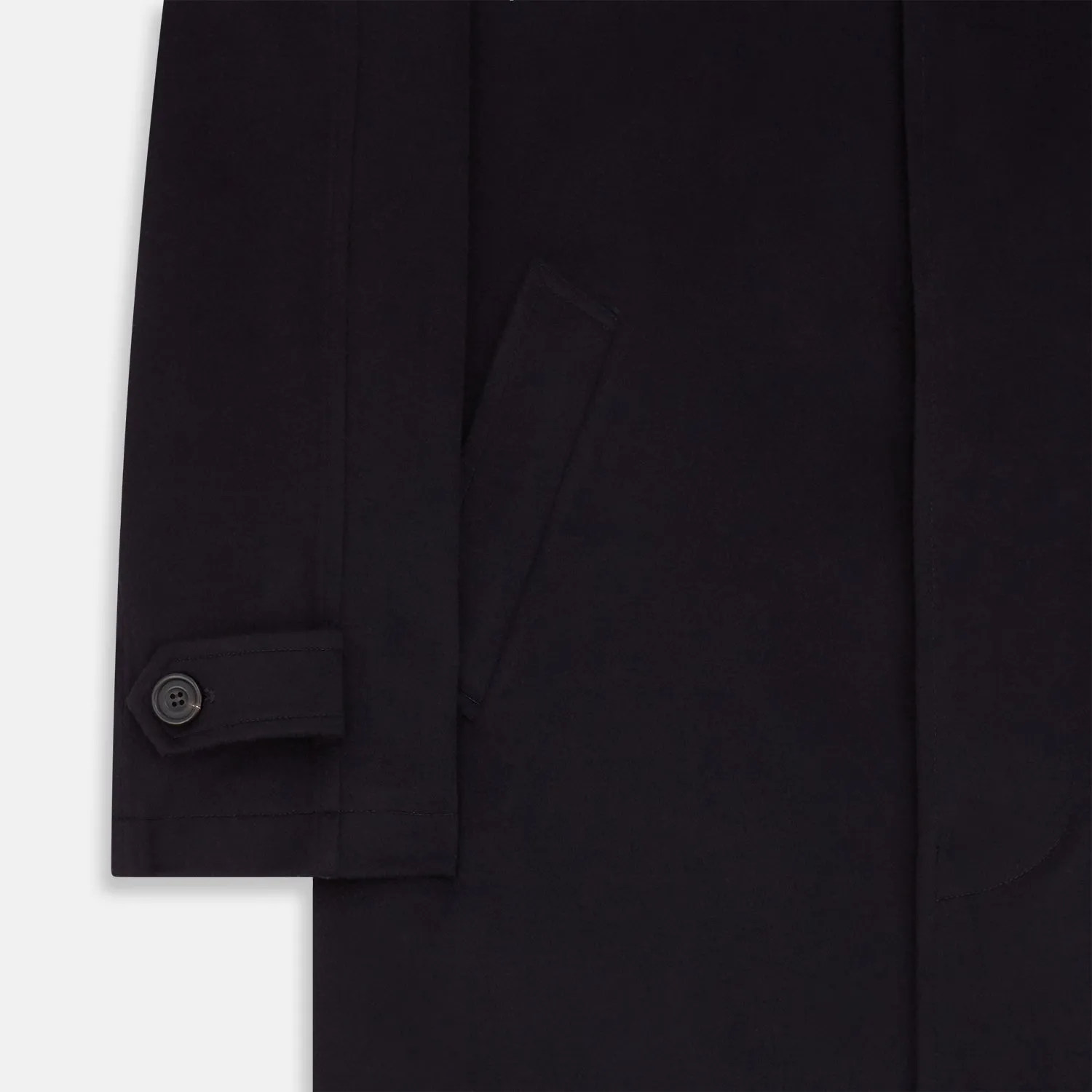 Dark Navy Cashmere Storm System Smith Coat sold by Turnbull & Asser product image thumbnail 3