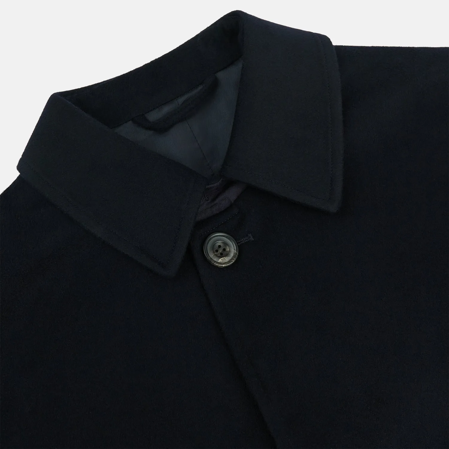 Dark Navy Cashmere Storm System Smith Coat sold by Turnbull & Asser product image thumbnail 2