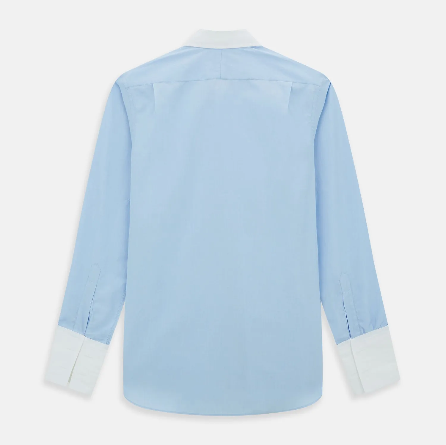 Light Blue End-on-End Shirt with Contrast T&A Collar and Double Cuffs sold by Turnbull & Asser product image thumbnail 5