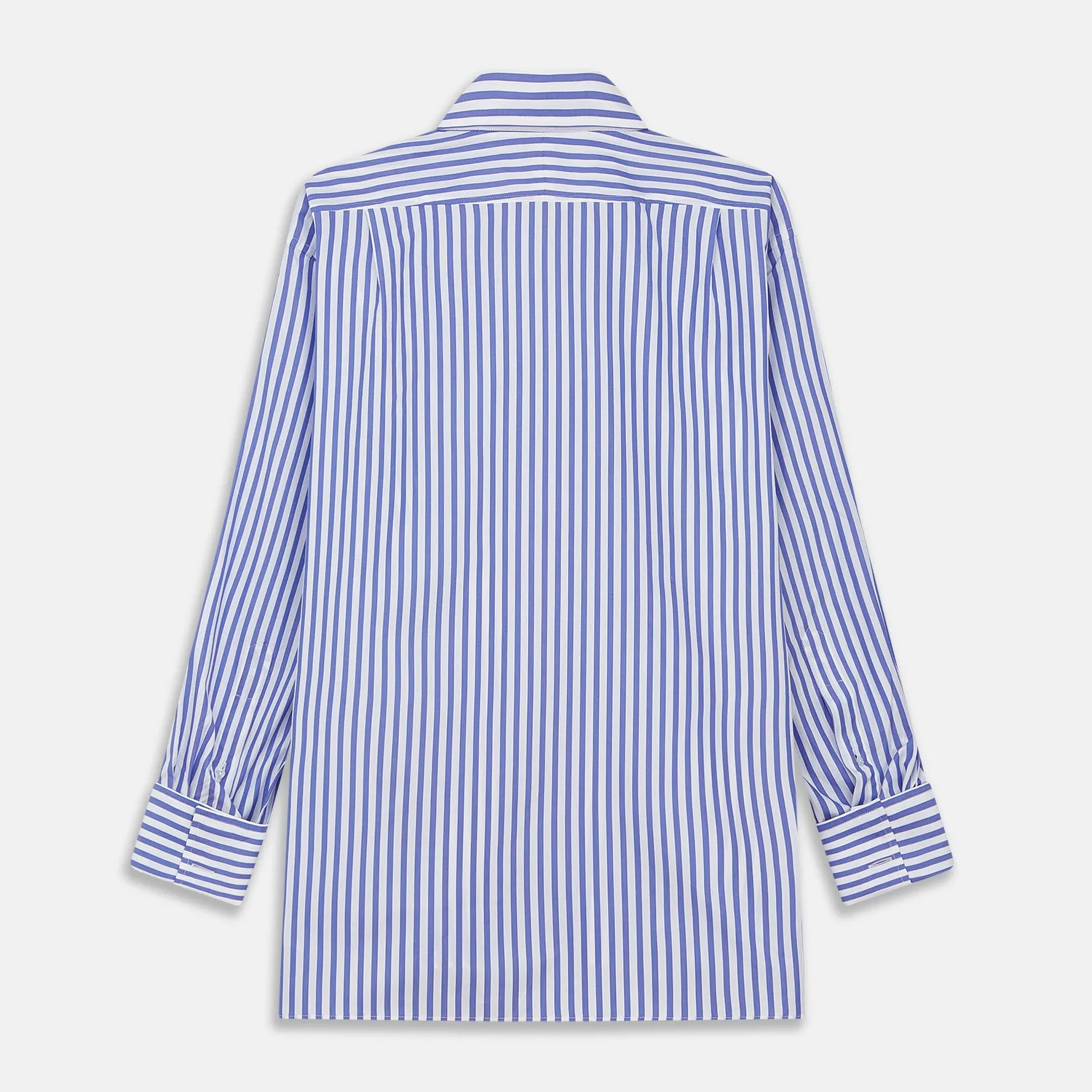 Pale Blue Candy Stripe Cotton Marlene Shirt sold by Turnbull & Asser product image thumbnail 3
