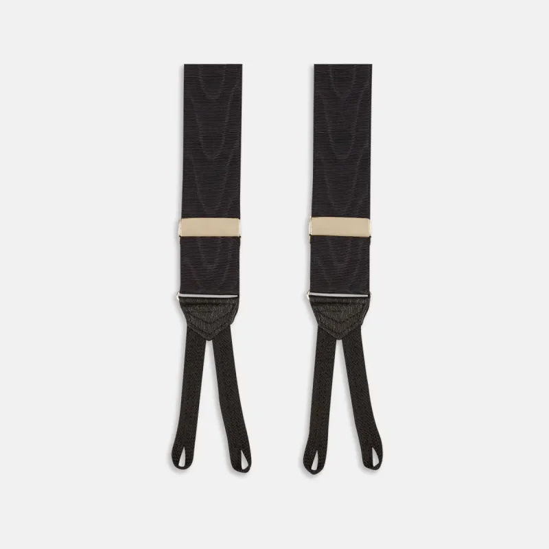 Black Adjustable Formal Braces sold by Turnbull & Asser
