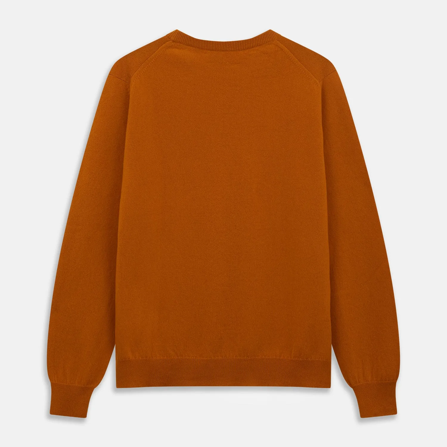 Rust Glenn Crew Neck Jumper sold by Turnbull & Asser product image thumbnail 3