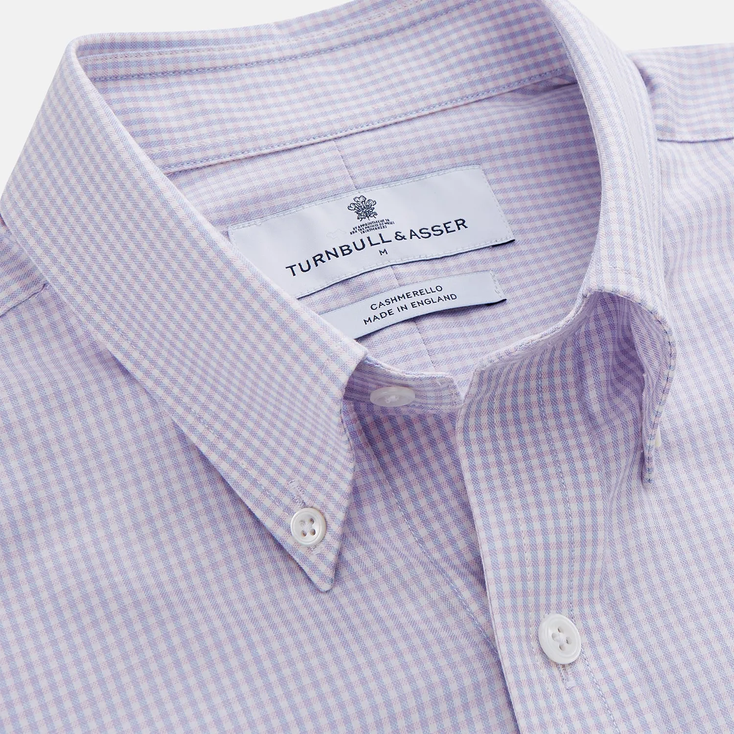 Blue Multi Check Cashmerello Weekend Fit Hayne Shirt sold by Turnbull & Asser product image thumbnail 2