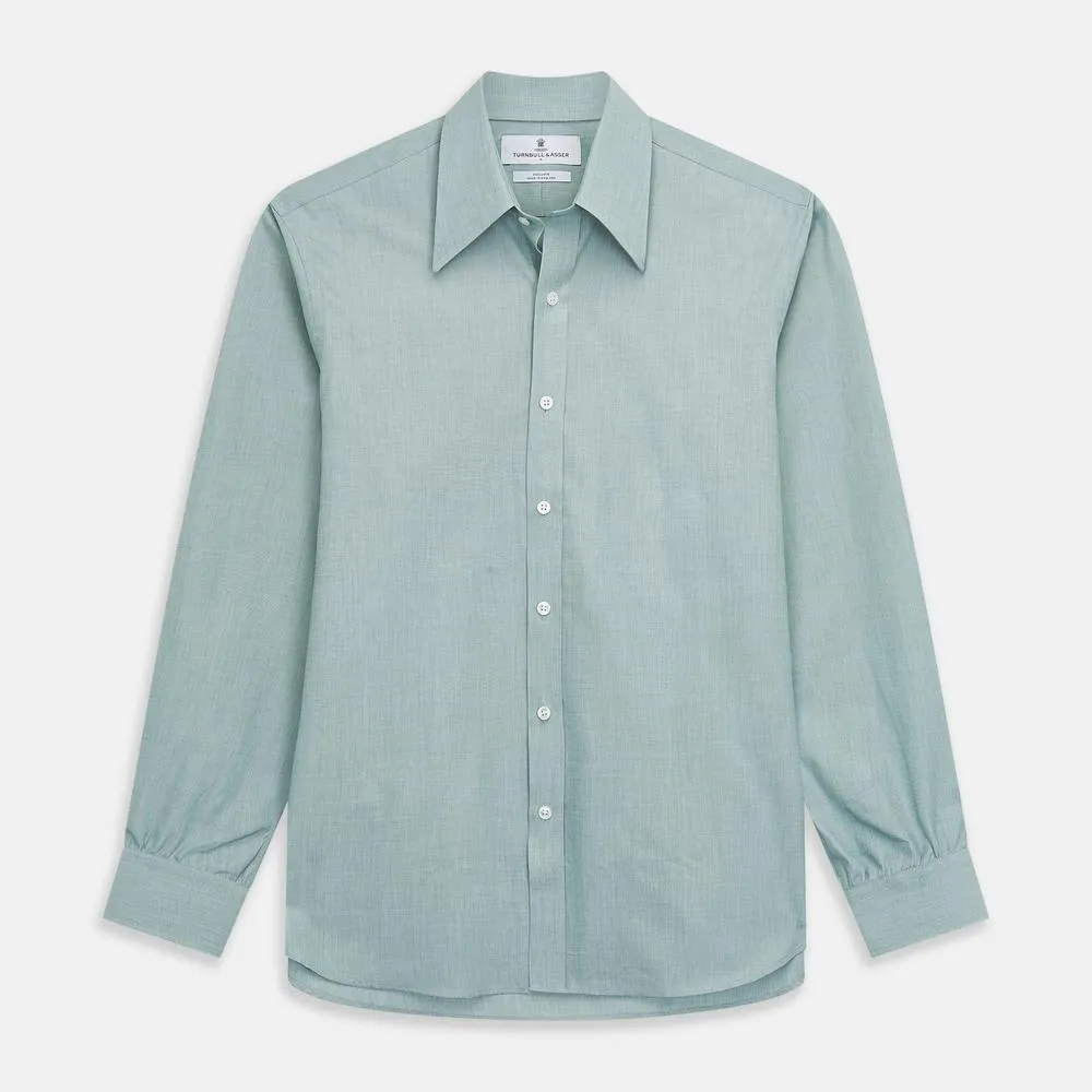 Plain Green Cotton Fabric sold by Turnbull & Asser product image thumbnail 2