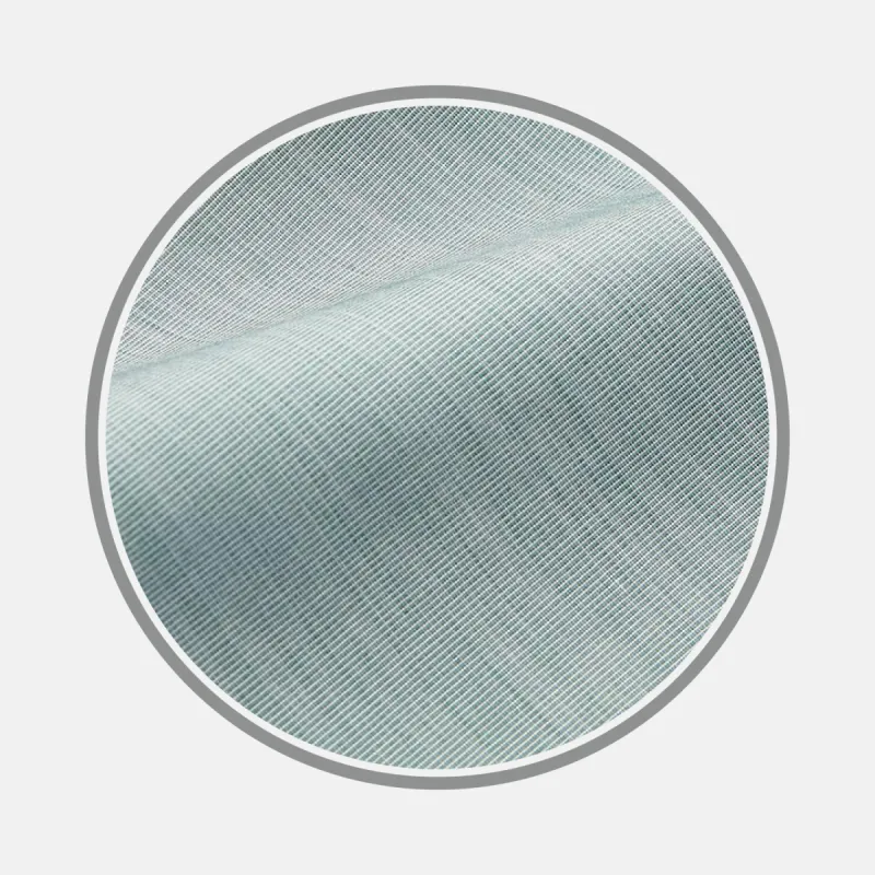 Plain Green Cotton Fabric made by Turnbull & Asser