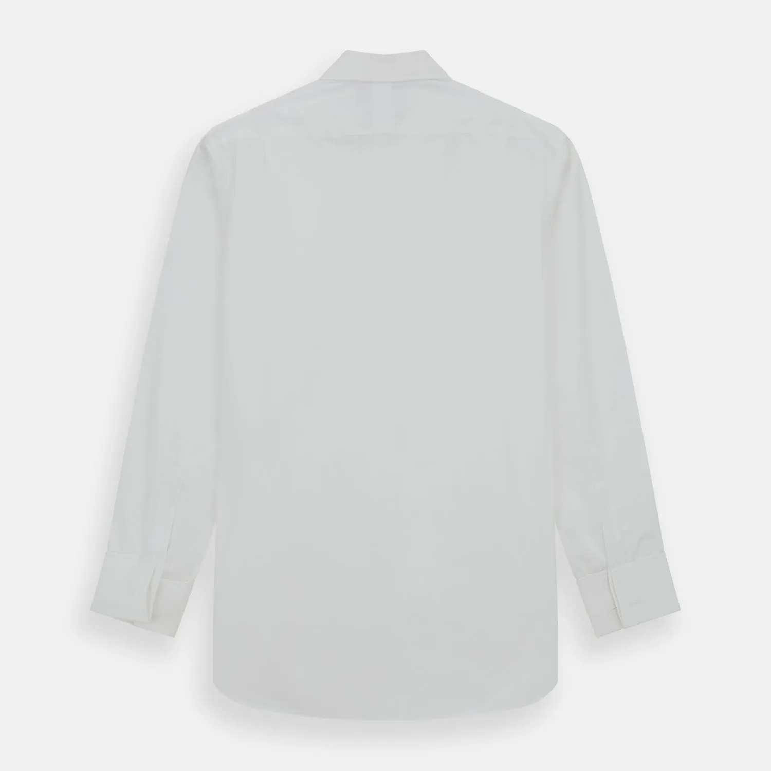 Plain White Cotton Shirt with T&A Collar and Double Cuffs sold by Turnbull & Asser product image thumbnail 3