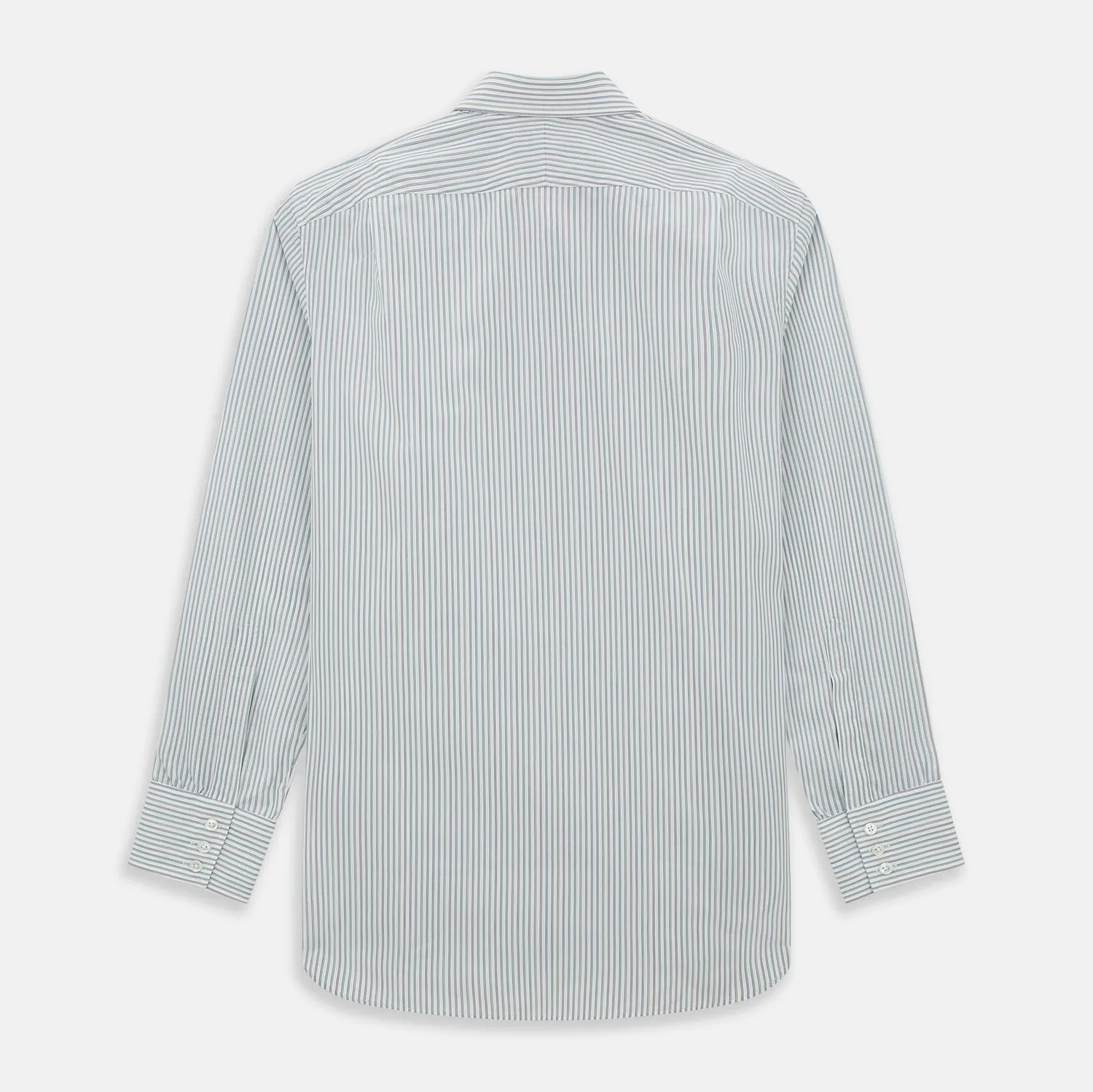 Forest Green with Multicoloured Music Stripe Mayfair Shirt sold by Turnbull & Asser product image thumbnail 3