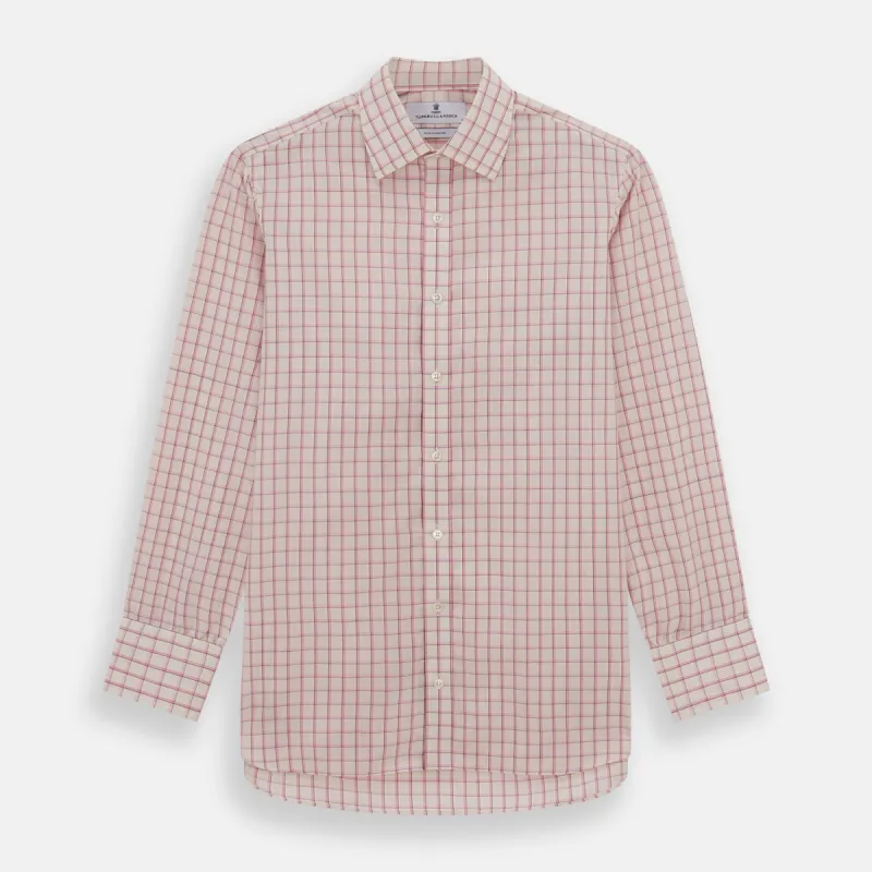 Pink Shadow Check Mayfair Shirt sold by Turnbull & Asser