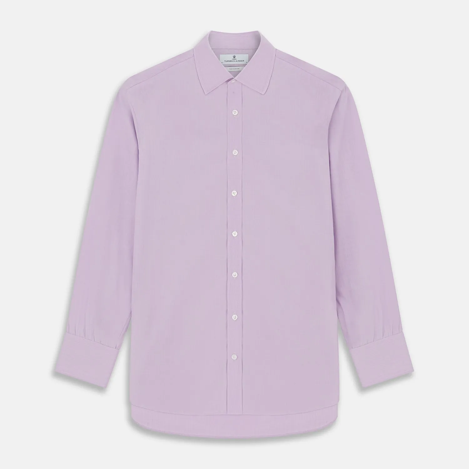 LILAC COTTON REGULAR FIT SHIRT sold by Turnbull & Asser