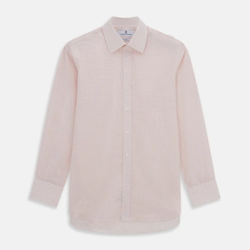 Pink Graph Check Mayfair Shirt sold by Turnbull & Asser