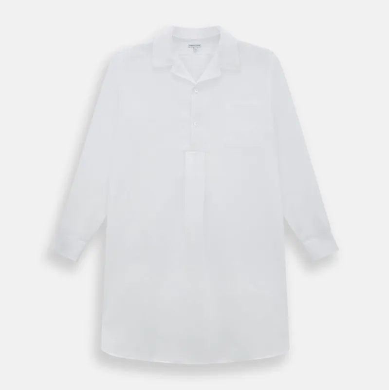 White Linen Nightshirt sold by Turnbull & Asser