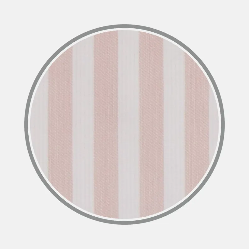 Pink and White Stripe Cotton Fabric sold by Turnbull & Asser