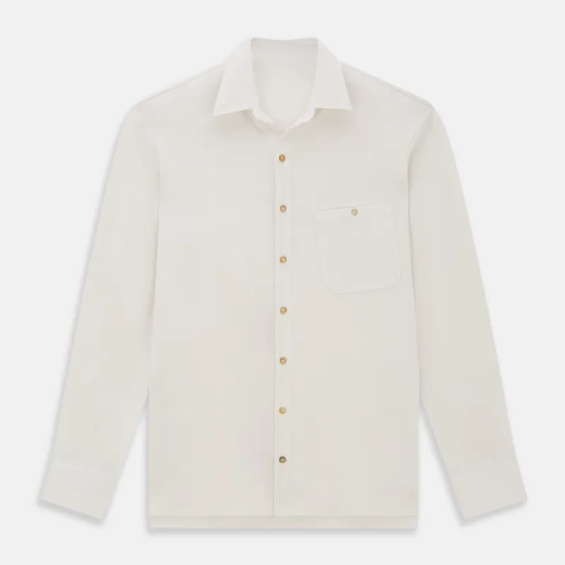 White Pique Shirt sold by Turnbull & Asser