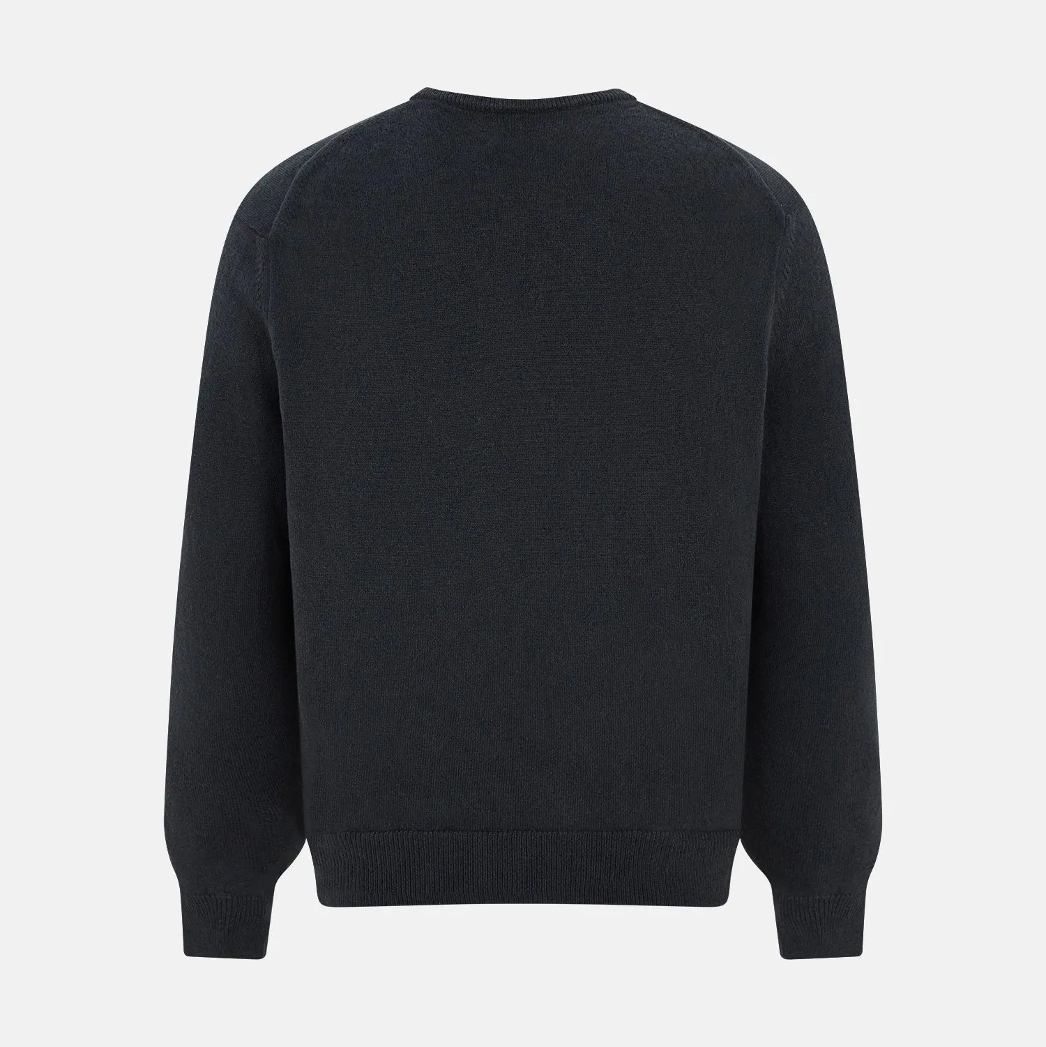 Dark Green Cashmere V-Neck Jumper sold by Turnbull & Asser product image thumbnail 3