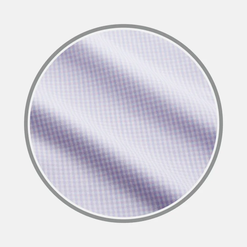 Blue Multi Check Cashmerello Fabric sold by Turnbull & Asser