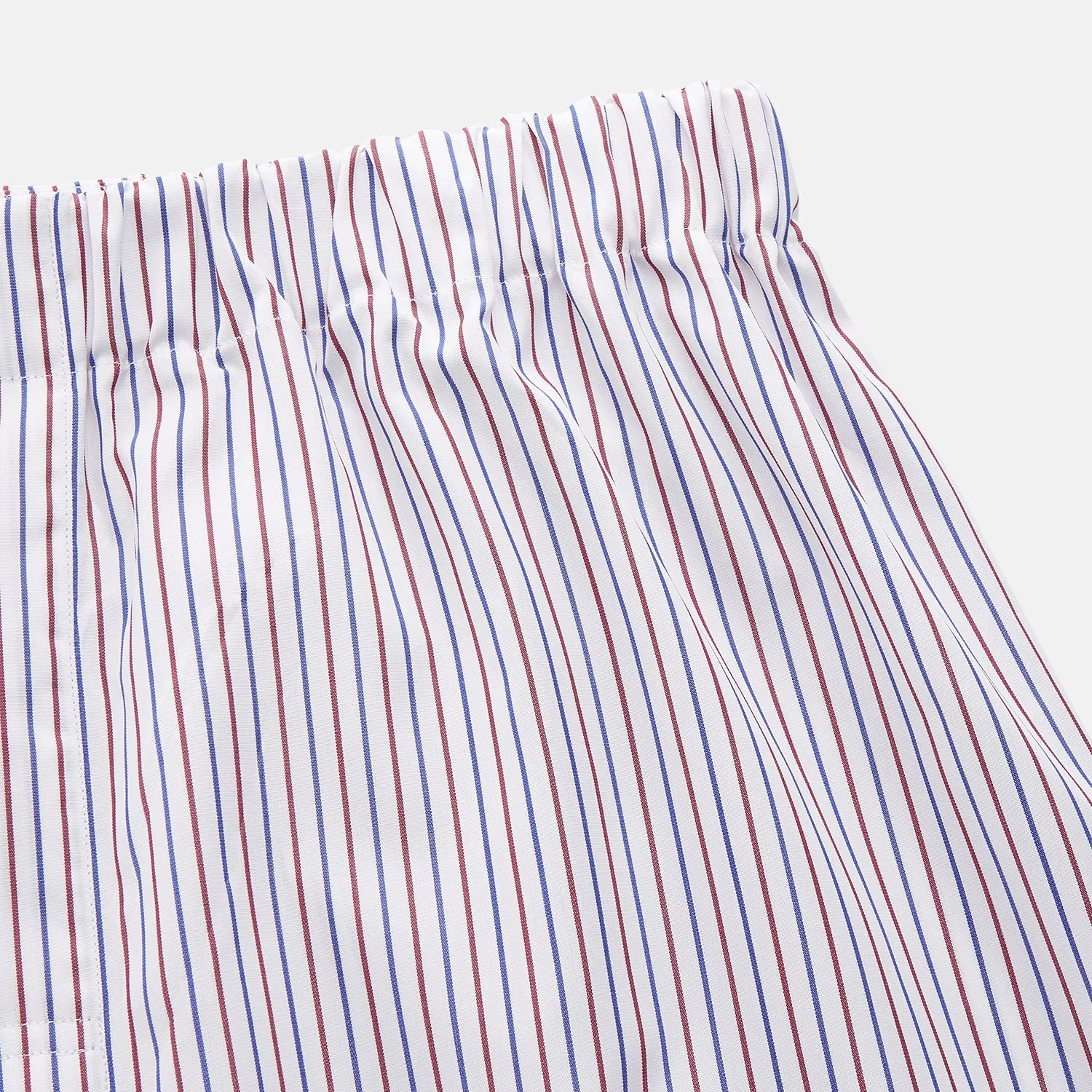 Red and Blue Stripe Cotton Hastings Pyjama Trousers sold by Turnbull & Asser product image thumbnail 2