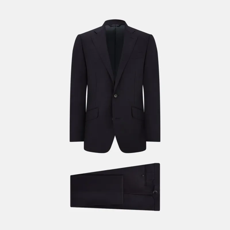 Navy Single Breasted Lounge Suit sold by Turnbull & Asser