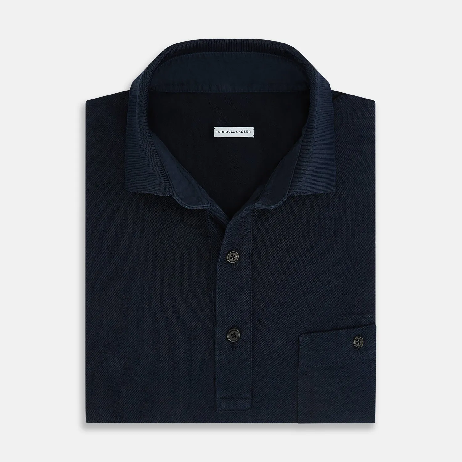 Navy Polo Shirt sold by Turnbull & Asser product image thumbnail 4