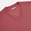 Antique Pink Merino V-Neck-Jumper sold by Turnbull & Asser