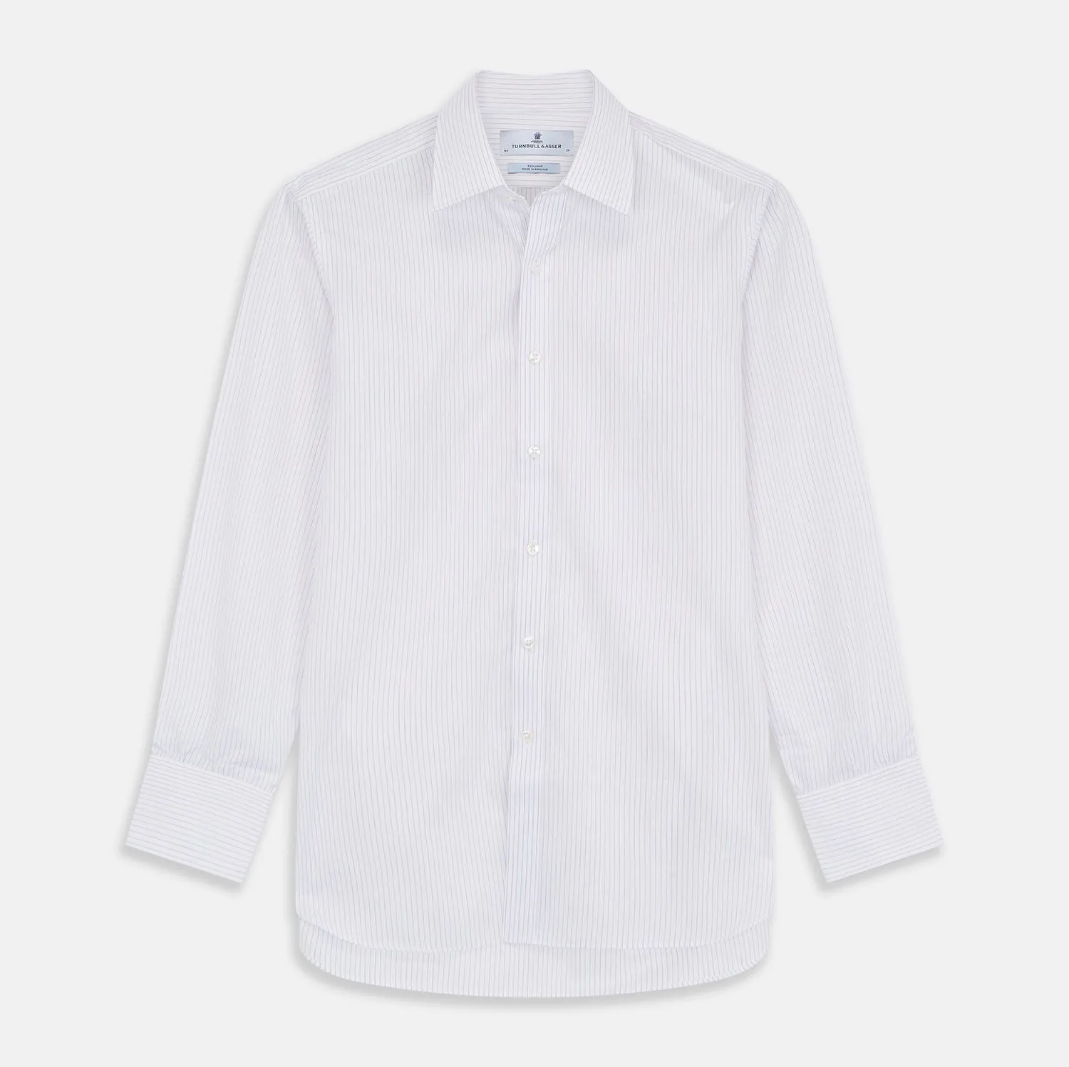 Red & White Stripe Sea Island Quality Fabric sold by Turnbull & Asser product image thumbnail 2