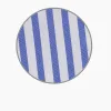 Mid Blue Candy Stripe Cotton Fabric sold by Turnbull & Asser