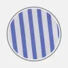 Mid Blue Candy Stripe Cotton Fabric sold by Turnbull & Asser
