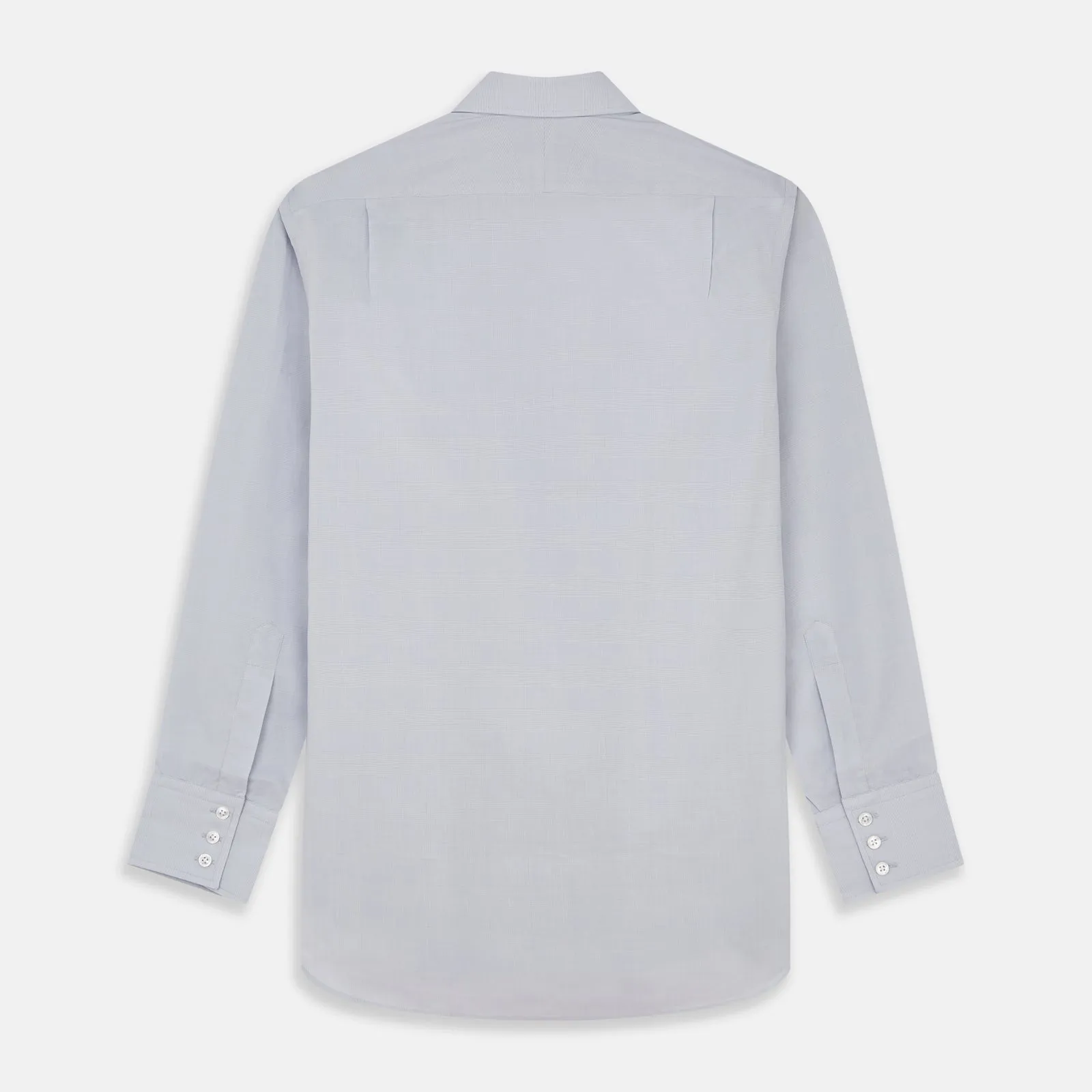 Faded Blue Block Check Cotton Regular Fit Mayfair Shirt sold by Turnbull & Asser product image thumbnail 5