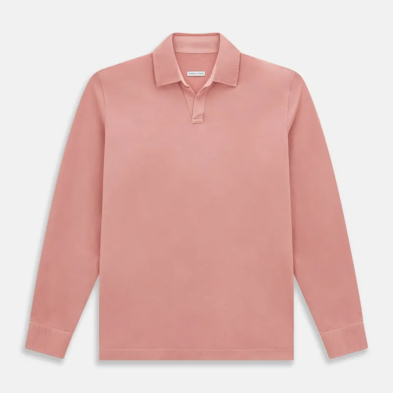 Red Rugby Polo Shirt sold by Turnbull & Asser