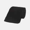 Black Knitted Silk Tie sold by Turnbull & Asser