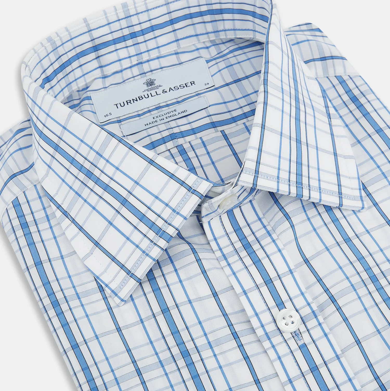 Blue Plaid Check Mayfair Shirt sold by Turnbull & Asser product image thumbnail 2