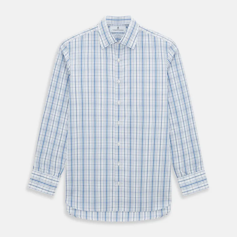 Blue Plaid Check Mayfair Shirt sold by Turnbull & Asser