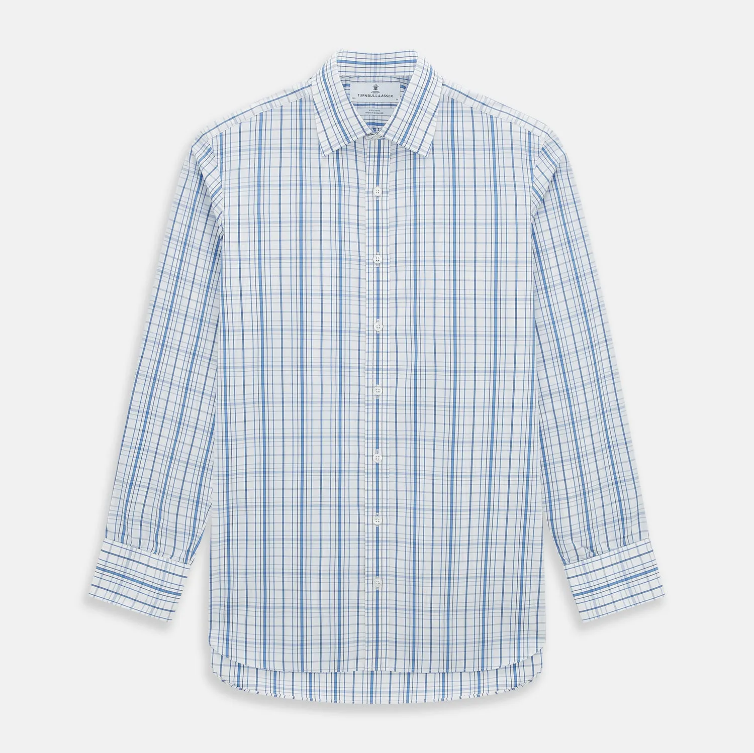 Blue Plaid Check Mayfair Shirt sold by Turnbull & Asser