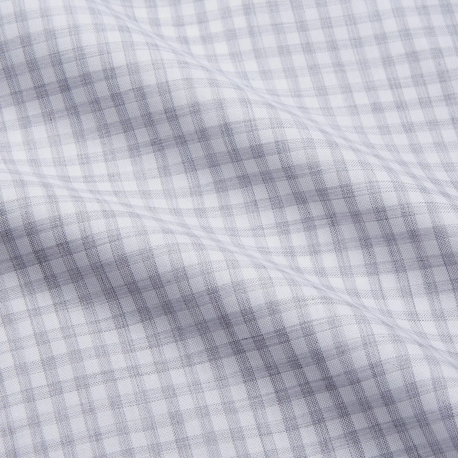 Grey Check Cotton Melange Regular Fit Mayfair Shirt sold by Turnbull & Asser product image thumbnail 4