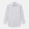 Grey Check Cotton Melange Regular Fit Mayfair Shirt sold by Turnbull & Asser
